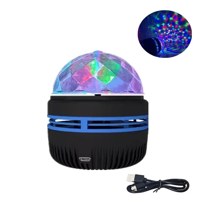 LED Starry Galaxy Projector Night Light Rotating Star Moon Lamp Bedroom Aurora Projector Light Atmosphere Decor Lamps Gift Light