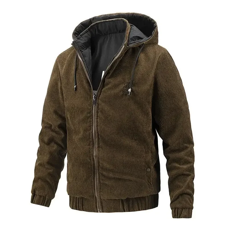 

2022 Autumn/Winter Men's Casual Jacket Fashion Hooded Detachable Coat Korean Loose Large Solid Color Versatile Coat