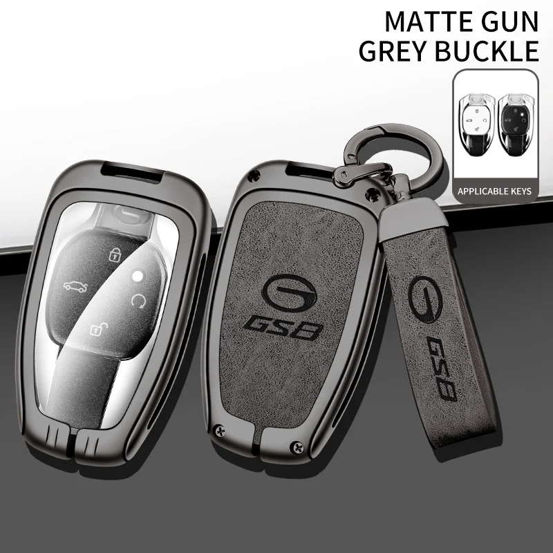 

Zinc Alloy Car Smart Key Fob Case Full Cover Shell for Trumpchi GAC 2021 Empow J11 J12 J13 J14 J15 GS8 2023 Keychain Accessories