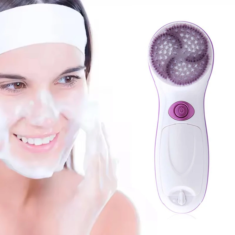 Electric Battery Face Cleansing Brush Tools Spot Blackhead Cleaner Deep Facial Clean Instrument Skin Massage Firmin