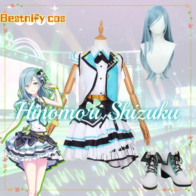 

Hinomori Shizuku Project Sekai Colorful Stage Cosplay MORE MORE JUMP Cosplay Costume Wig Shoes Uniform Cosplay Stage Costume
