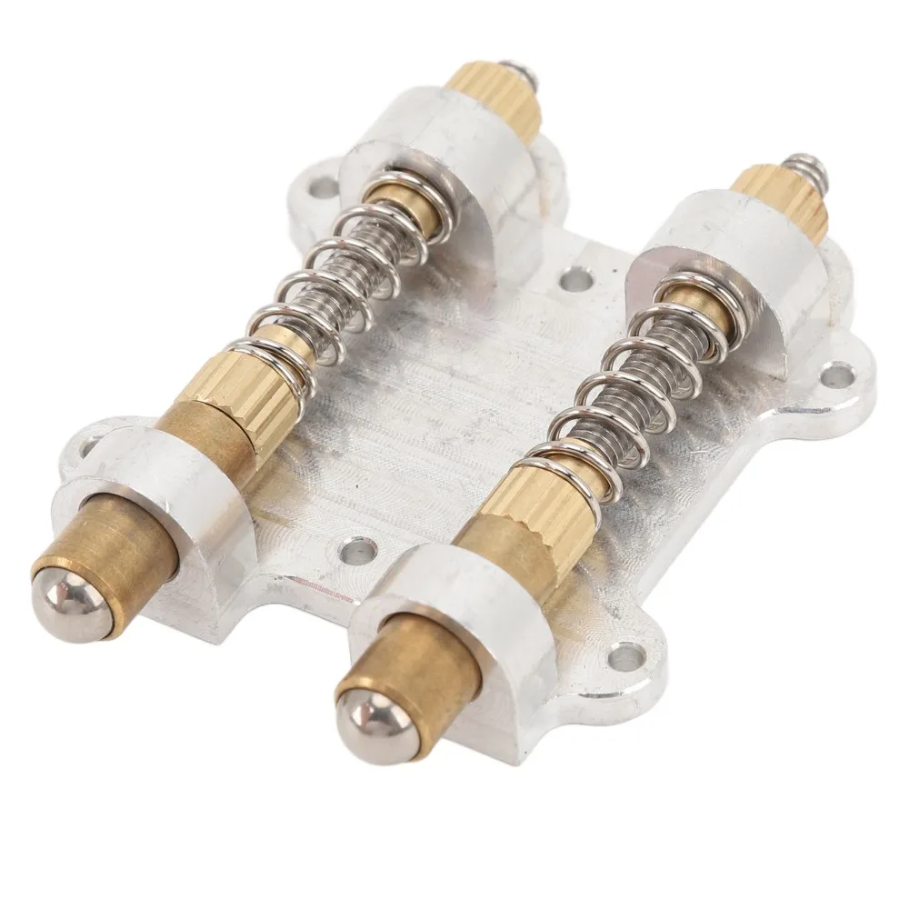 Silver+Golden Floating Tremolo Stopper Metal Material With Mounting Screws Brass Arming Adjuster Guitar Tremolo Stabilizer