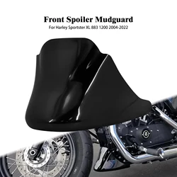 Motorcycle Front Bottom Spoiler Mudguard Air Dam Chin Fairing Gloss Black For Harley Sportster XL 883 1200 Super Low 48 2004-22