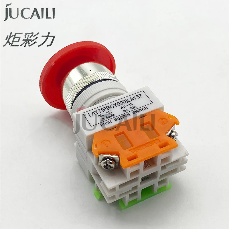 Jucaili printer Emergency stop switch for large format printer mushroom stop switch