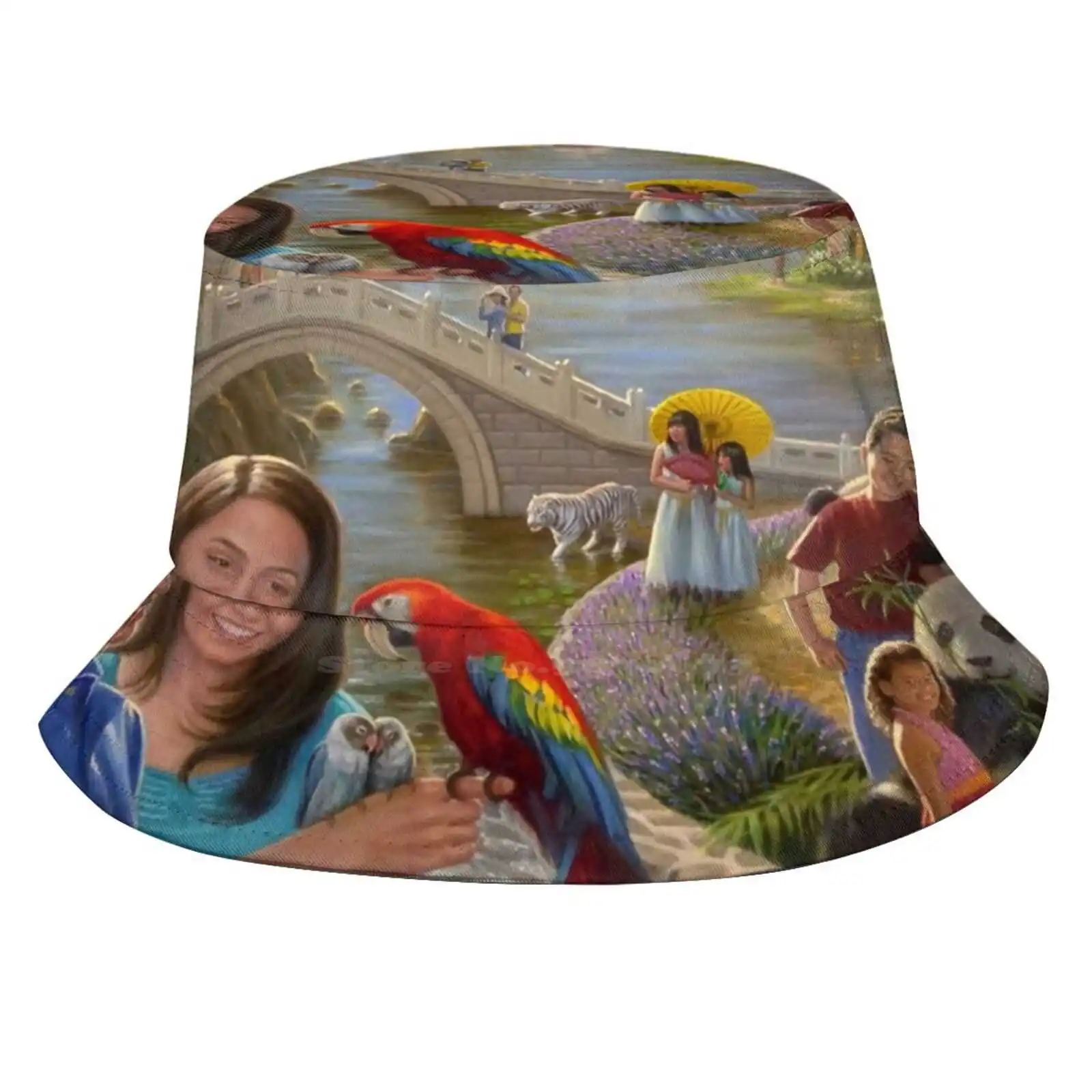 The New World Sun Cap Fisherman Hat Bucket Hats Esalazar Paradise Jw New World Edsalazarfineart