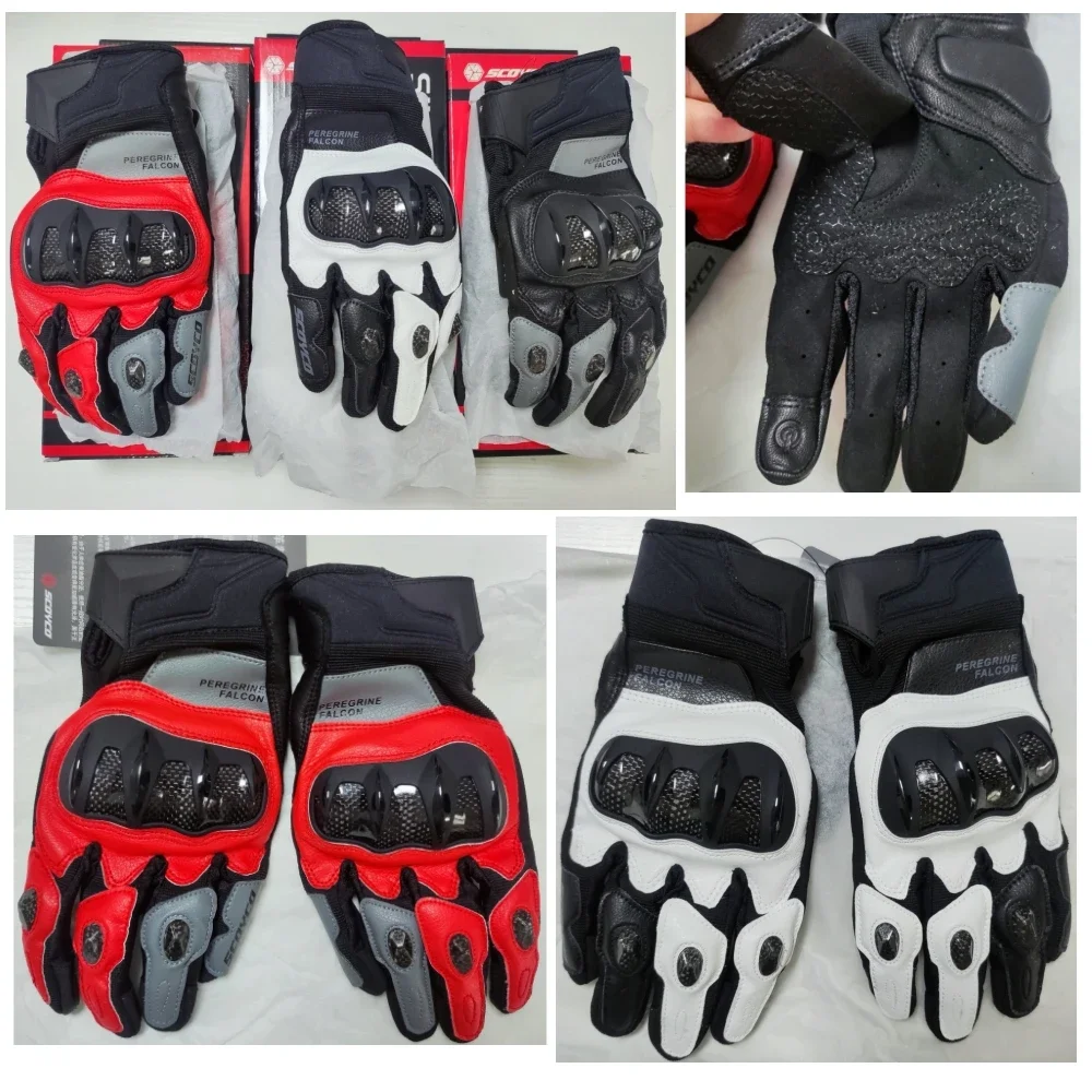 

SCOYCO Motorcycle Leather Gloves High-quality Sheepskin Breathable Wear-resistant Gloves Fashion Retro Moto Off-road Gloves