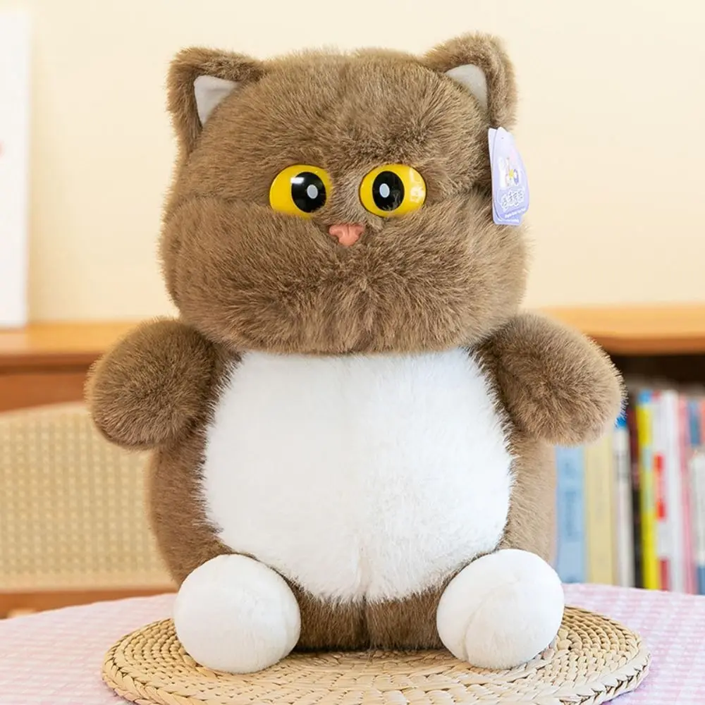 Fun Cartoon Big Eyes Cat Plush Doll Fluffy Soft Cat Plush Toy Kawaii Cute Cat Stuff Doll Friends