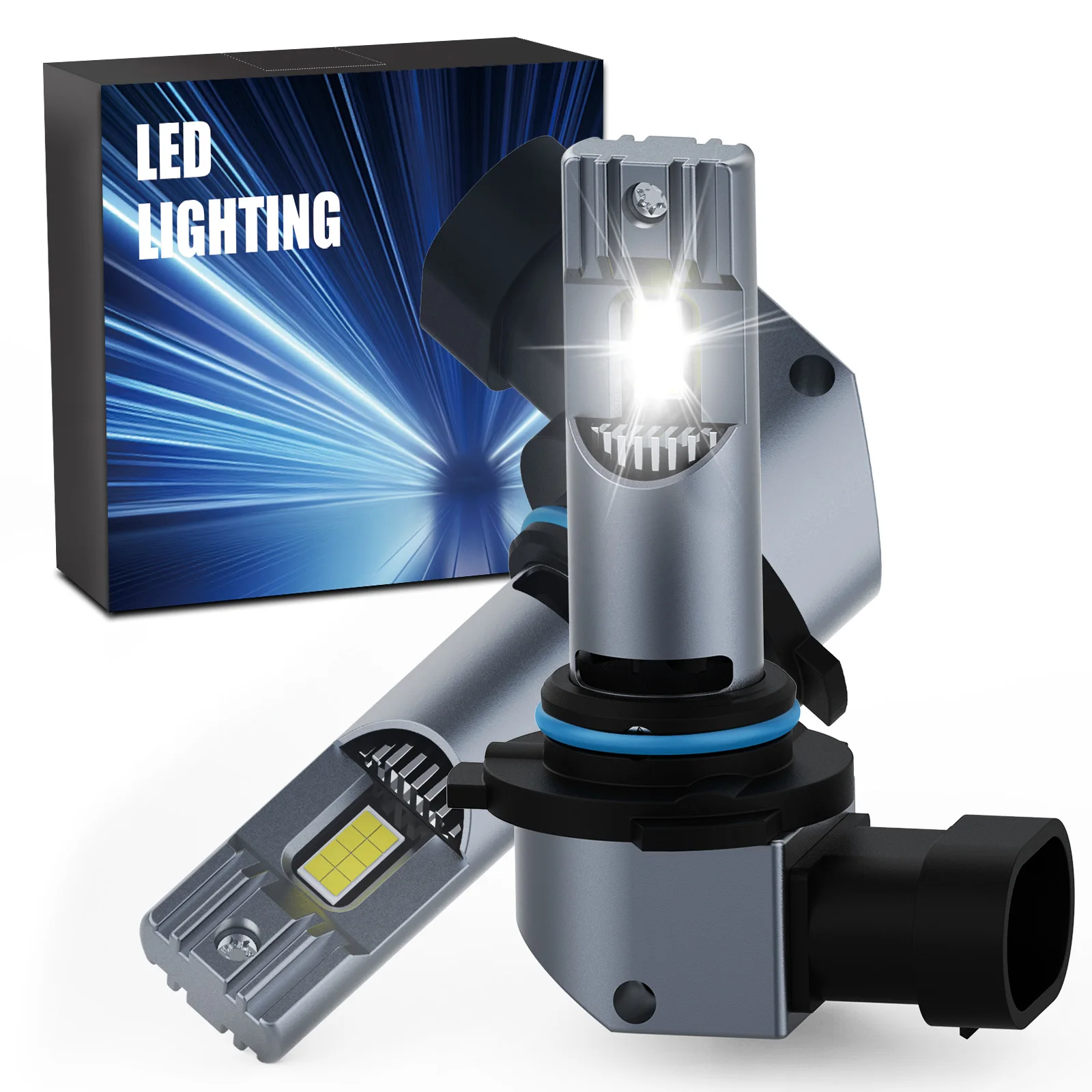 

2pcs 9006/9005/H11/H7/H4 24000LM Mini Headlight Bulbs Fanless Car Bulb Kit LED Headlight Wireless Headlight BulbsHigh Low Beam