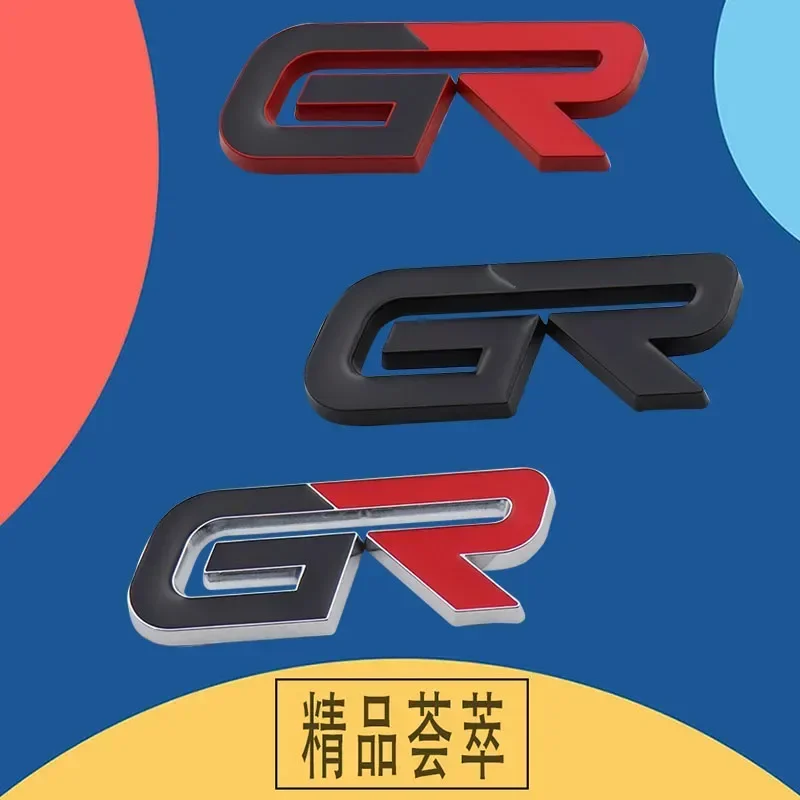 Car Styling GR sport GAZOO Racing car Hood Fender trunk Rear Decal Emblem Badge Sticker for Japanese Japan SUV Off Road Car