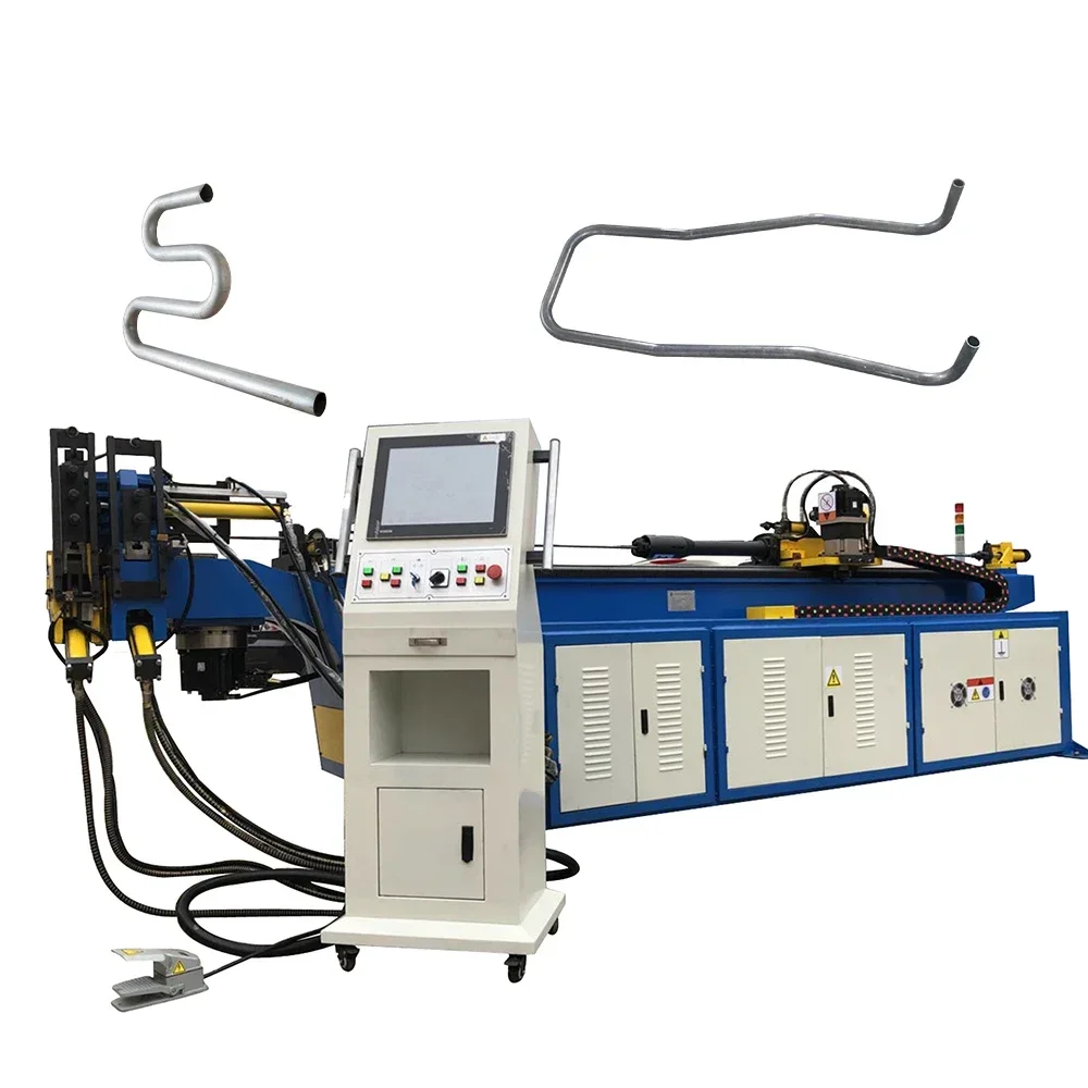 DW38CNC Electric Hydraulic Automatic Pipe Bending Services Ss Chair Hollow Square Pipe Bending Machine