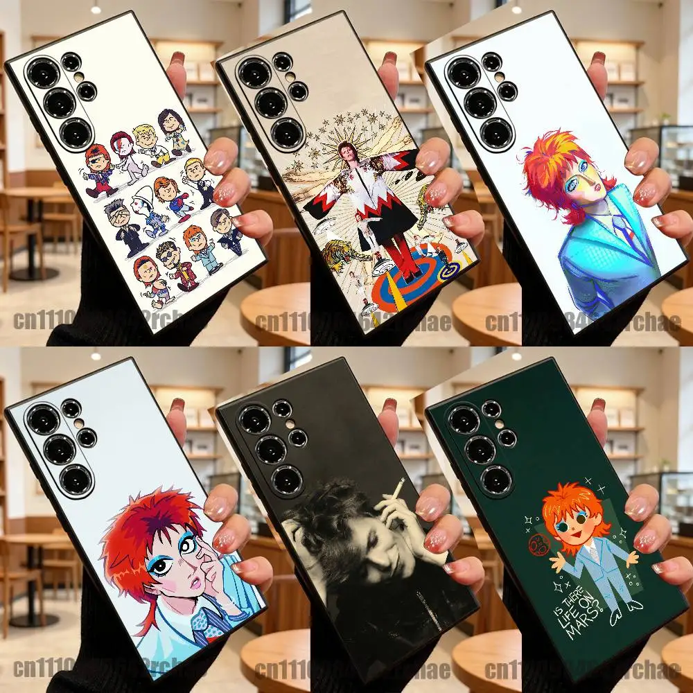 For D-David Fanart B-Bowie Phone Case For Samsung Galaxy S22 S24 S20 S25 S23 S26 S10 5G Ultra Plus Fe Custom Cover