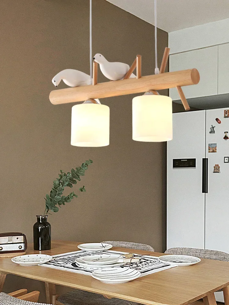 

Chandeliers Led For Table Dining Kitchen Modern Wooden Ceiling Hanging Light Fixture Loft Home Interior Living Room Pendant Lamp