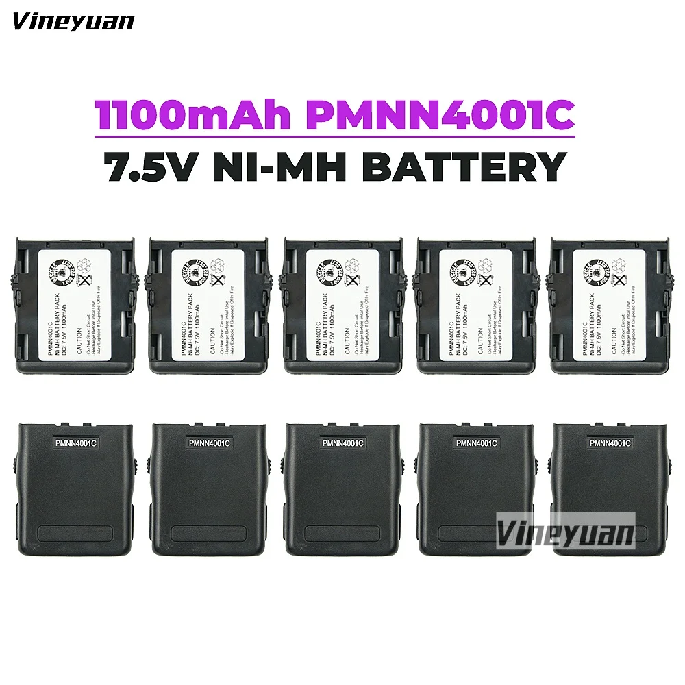 

10PCS PMMN4001C 1100mAh Ni-MH Battery for Motorola GP68 GP63 GP688 Pacer Spirit SU42 SV52 PMNN4000 PMMN4013Two-way Radios