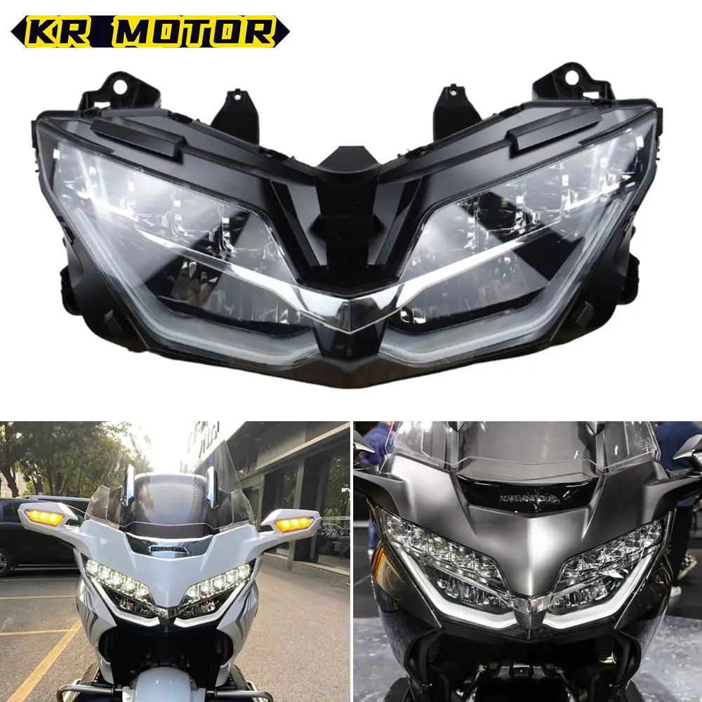 

For Honda Goldwing GL1800 Motorcycle Headlight Assembly Headlamp Front Head Light Fit Gold Wing GL 1800 2018-2023 2022 2021 2020