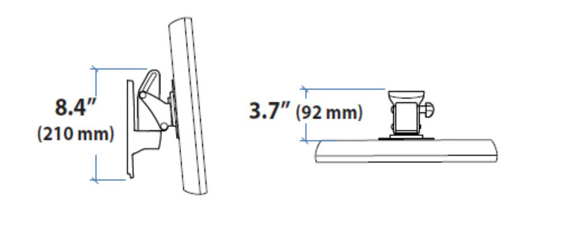 Monitor swing bracket screen rotating arm TV wall mount