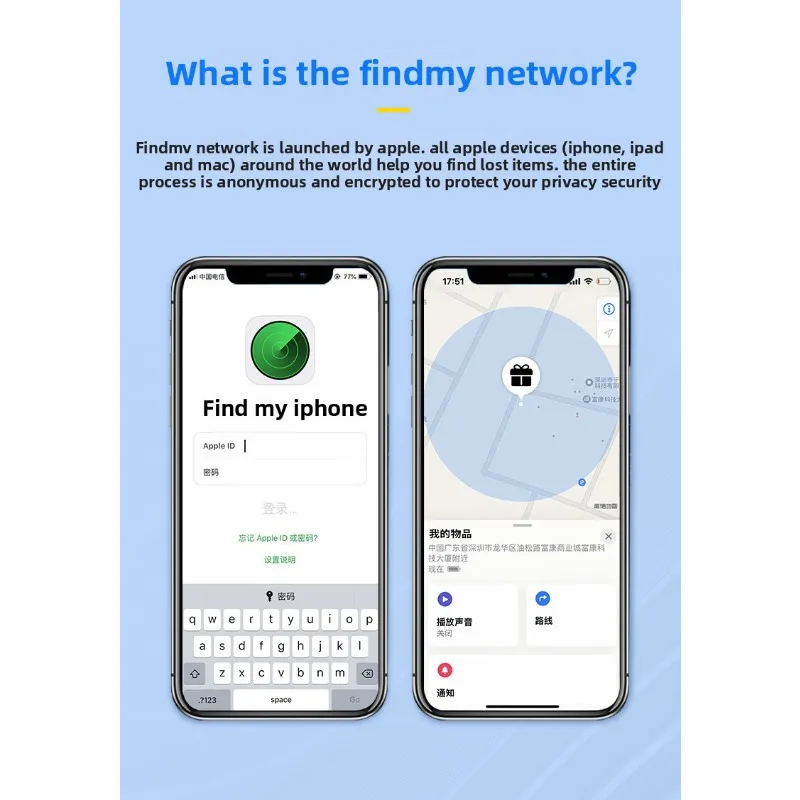 เครื่องระบุตำแหน่งป้ายป้องกันการสูญหายแบบพกพา - สำหรับสัตว์เลี้ยง กระเป๋าสตางค์ และจักรยาน ใช้ UWB + บลูทูธ 5.4 แม่นยำถึง 10 ซม. ในอาคาร