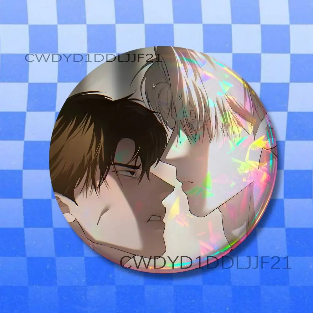 C-Codename A-Anastasia Zhenya Taek Joo Button Pins Tinplate Brooches Cartoon Creative Badge for Backpack Clothes Decor