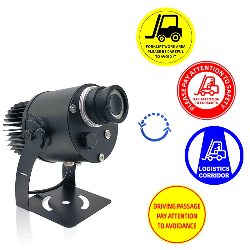 Custom 50W/80W Gobo Rotating LED Projector Light Waterproof Outdoor Building Advertising Aluminum Alloy Lamp IP65/IP67 Glass