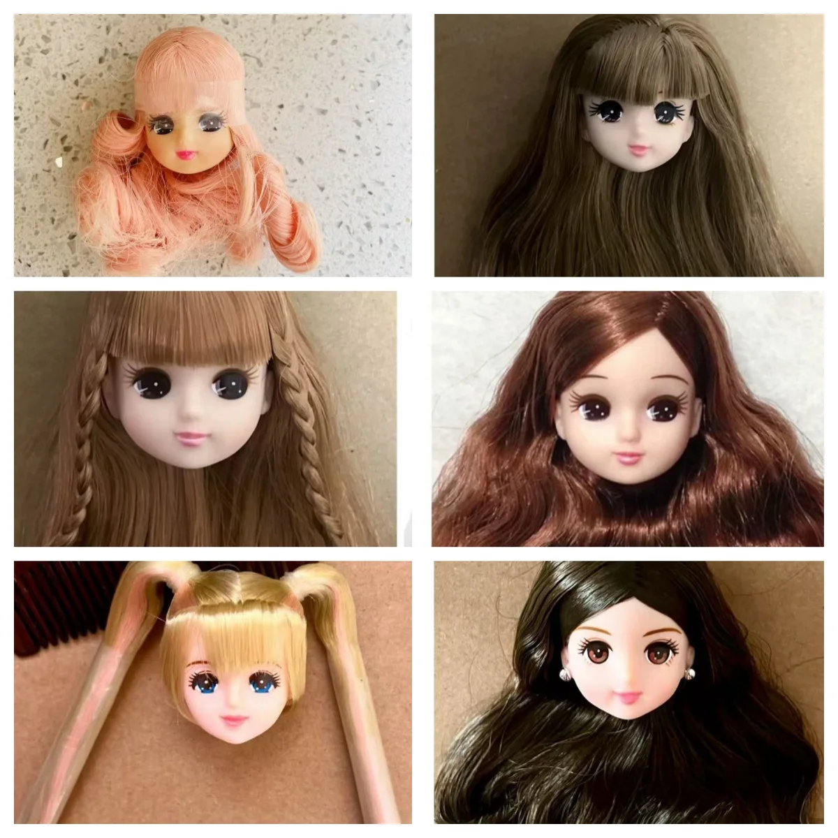 beautiful new head for licca for girl gift