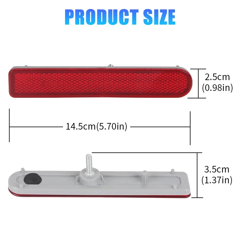 TO1184105 Rear Bumper Reflectors Cover For Toyota FJ Cruiser 2007 2008 2009 2010 2011 2012 2013 2014 81910-35060 No Bulb