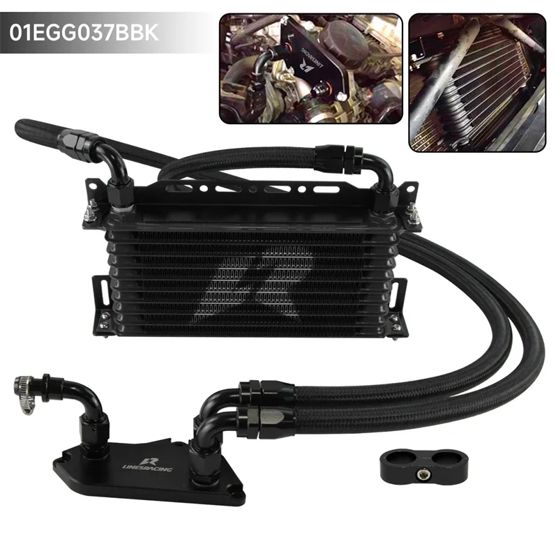 10 Row AN10 Oil Cooler Kit + Mounting Bracket For BMW 3 series F30 F31 316i 320i 328i 2011-2015 Black