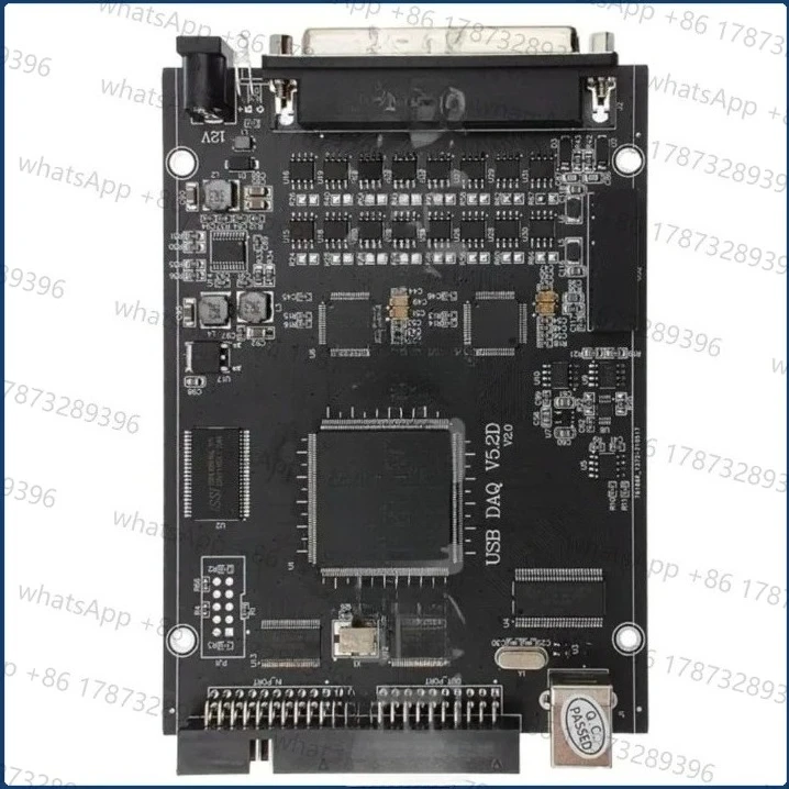 USB DAQ Synchronous 16 Differential Analog Inputs Simultaneous 16-bit 100KHz, 16AD 2DA 16DI 16DO 2PWM Labview DLL