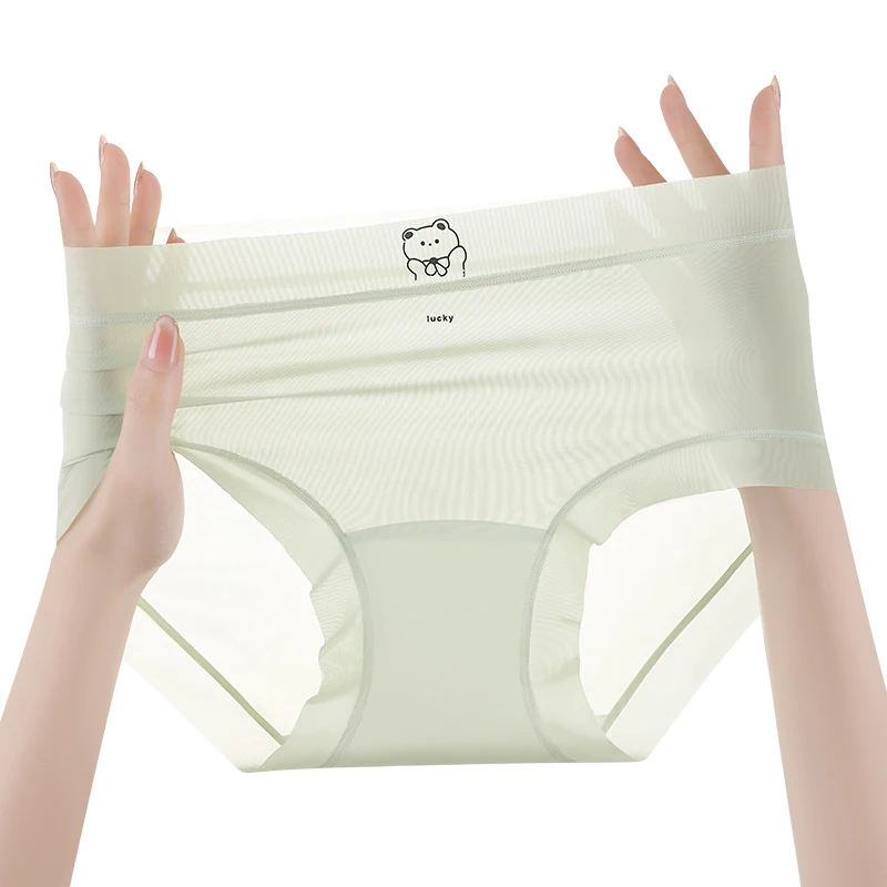 Underpants Women Underwear Lady Ice Silk Fashion Briefs Panties Women Women's Panties Set Pack Lingerie Sexy Micro Triangular