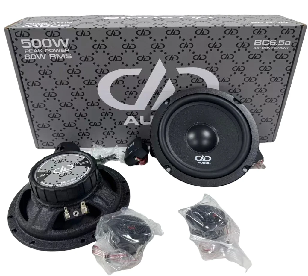 1 Pair DD Audio BC6.5a 6.5'' Component Midrange Car Speakers 500W Max Power 60W RMS 4 Ohm PEAK POWER Car Audio Speakers Designed