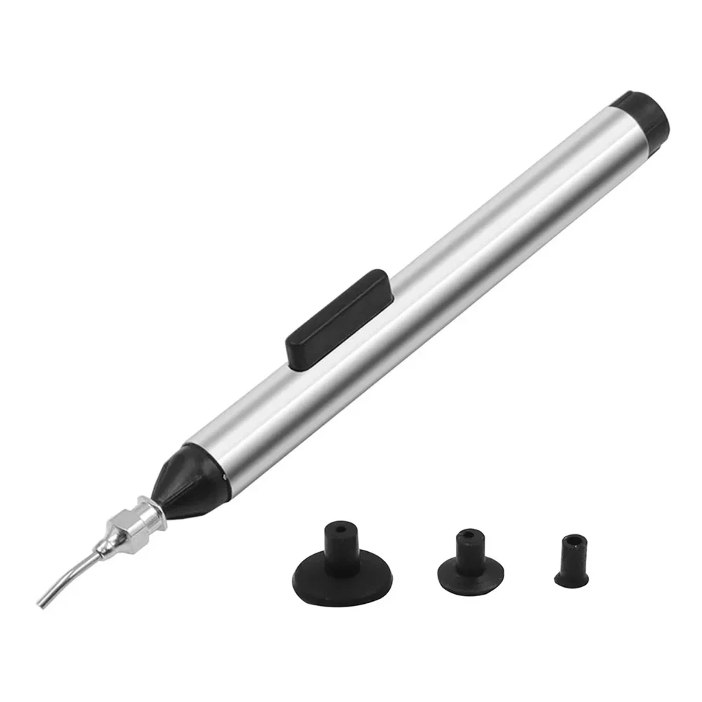 ESD Safe Vacuum Sucking Tool For SMD Component Removal With 3 Sizes Of Silicone Suction Tips For Precision Work