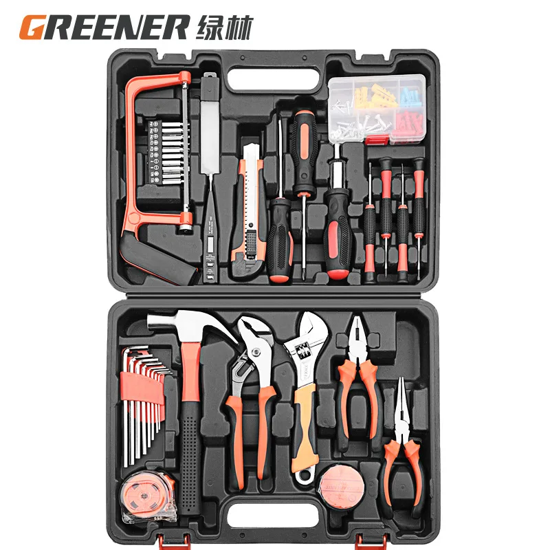 

Набор инструментов для ремонта дома из 107 предметов для мужчин, женщин и студентов, базовый набор ручных инструментов для дома с кейсом