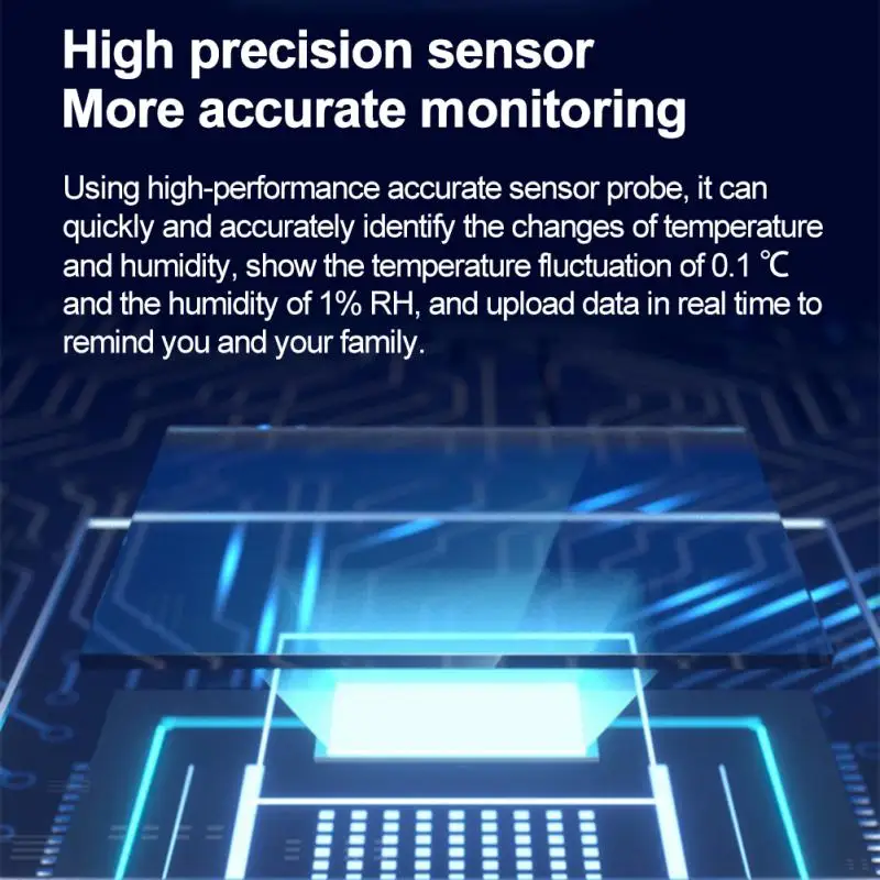 Zigbee-デジタル温度および湿度センサー,温度計,湿度計,Tuya,wifi,スマート,液晶画面,alexa,GoogleHomeで動作