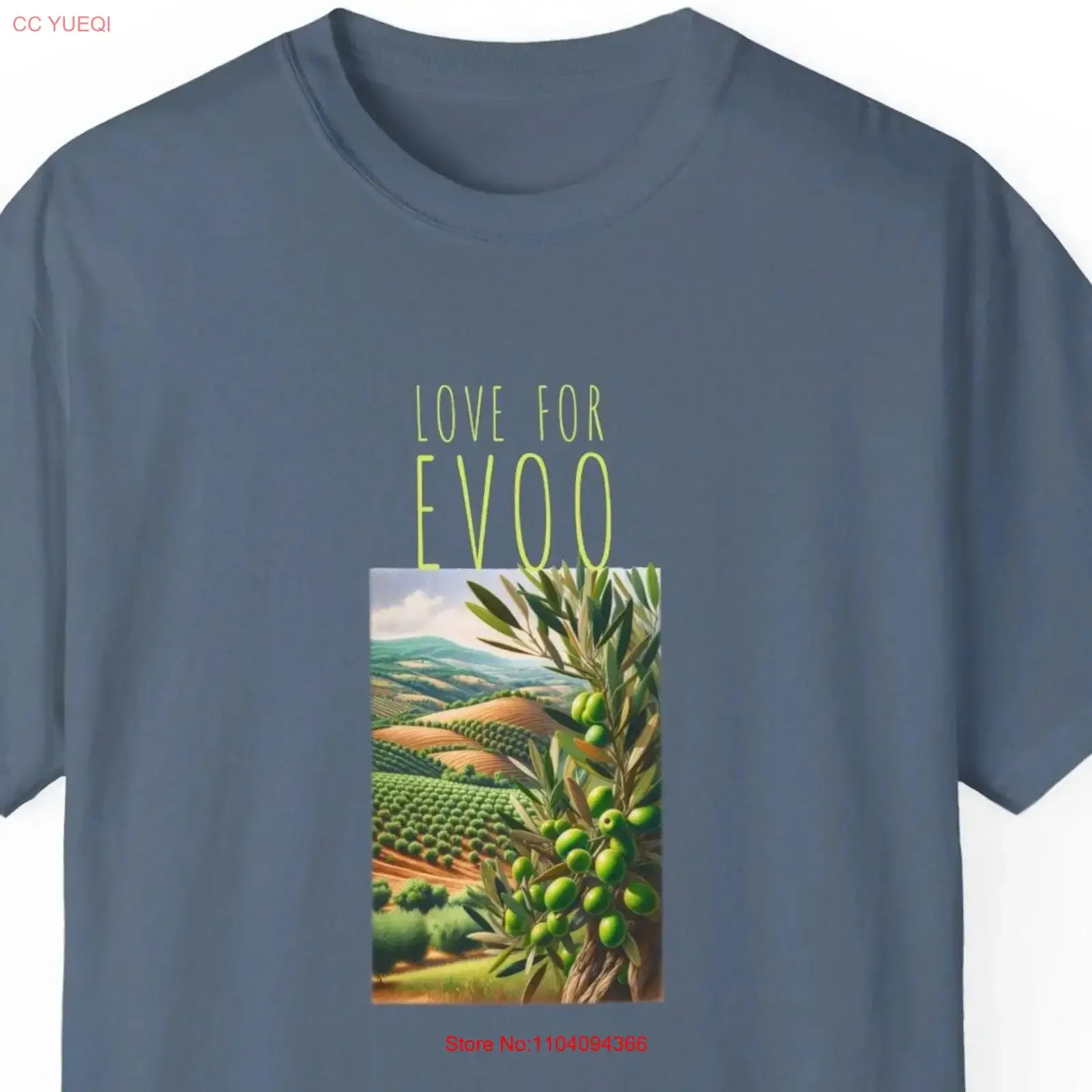 Amor para EVOO, diseño Original, camiseta divertida de comida, amante de los alimentos, ropa de Chef culinario, Humor, entusiasta Gourmet, vintage lavado
