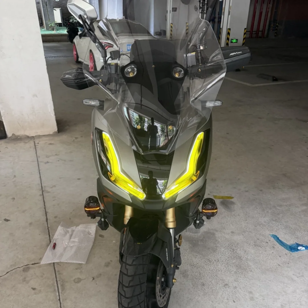 For Honda ADV350 motorcycle modification accessories - color-changing headlights, acrylic protective stickers