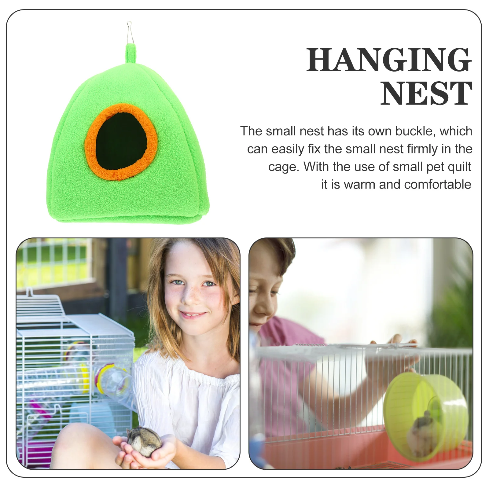 

Warm Hamster Nest House Comfortable Hideout Bed Small Pet Chinchilla Accessory Cage Decorative Hut Sturdy Wear-Resistant