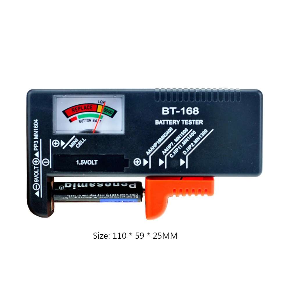 BT-168 Battery Capacity Tester Checkered Load Analyzer Display Check Detector