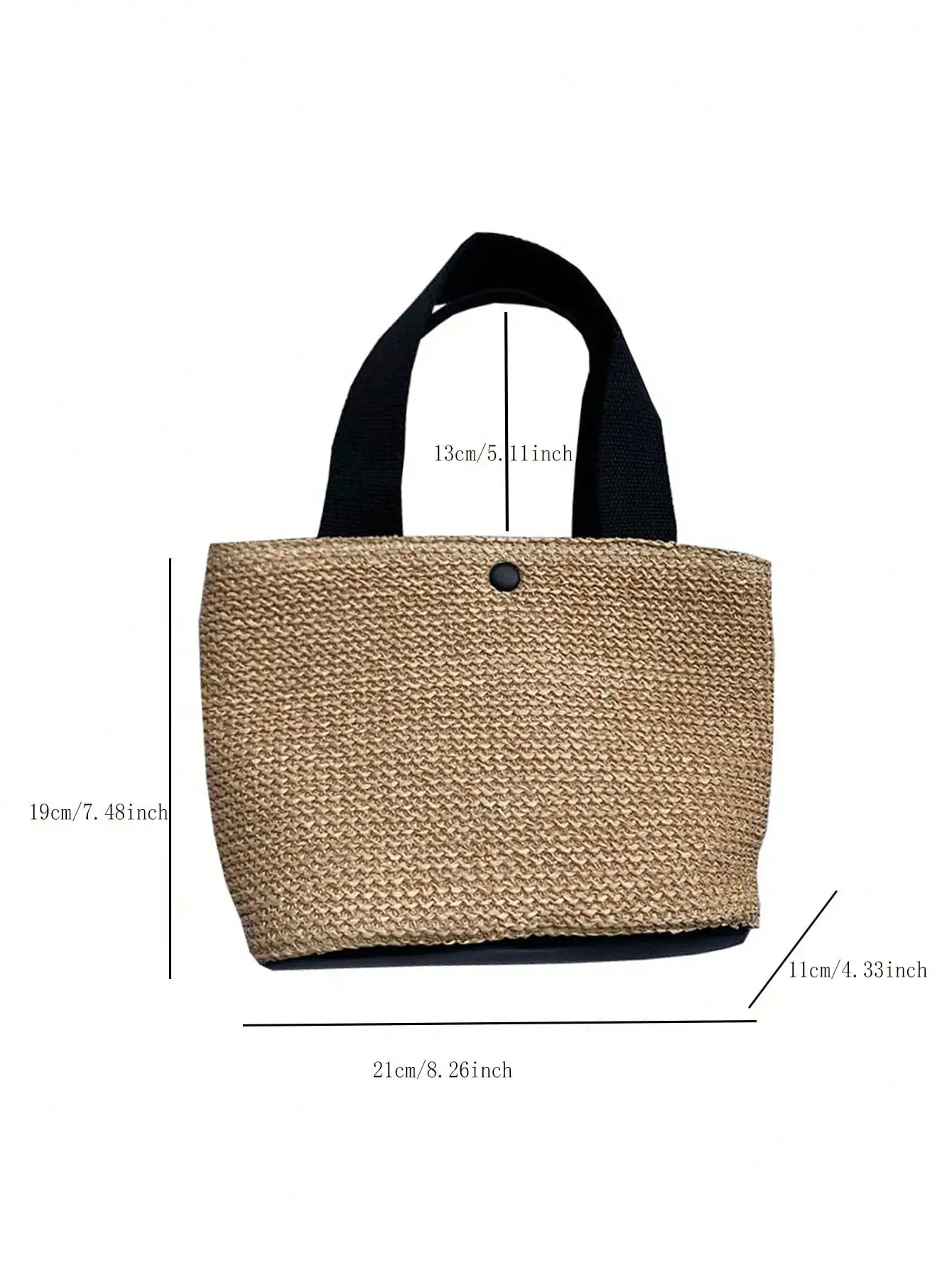 2024 New Seaside Summer Beach Vacation Versatile Woven Bag Retro Handbag Grass Woven Bag for Women