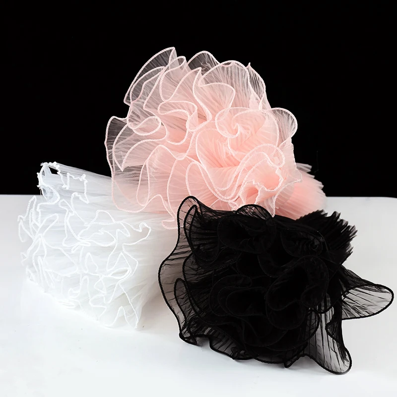 Tulip Rose Pearl Mesh Verpackung Tüllrolle für Blumenstrauß Geschenk Bobo Ballon Geburtstagsfeier Hochzeitstag Geschenkverpackung – Detail 8