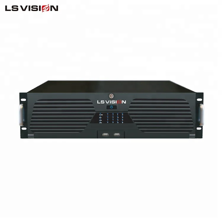 LSVISION H.265 Hi3536 P2P IP Video Surveillance 64CH Network Video Recorder 64 Channel NVR Support 16 Sata 1 ESATA