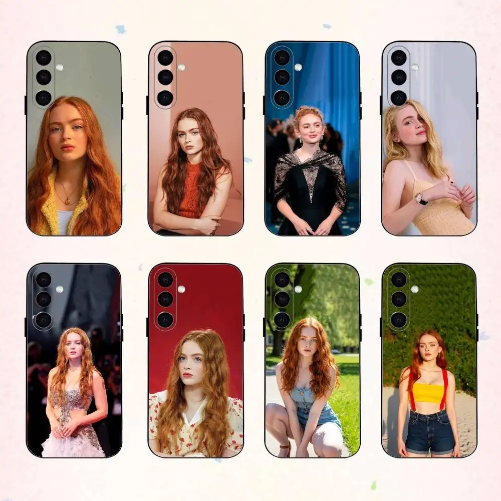 Custodia per telefono A-Actor Sadie Sinkjpg per Samsung Galaxy A73, A72, A71, A70, A53, A52, A51, Altri Soft Black Shell