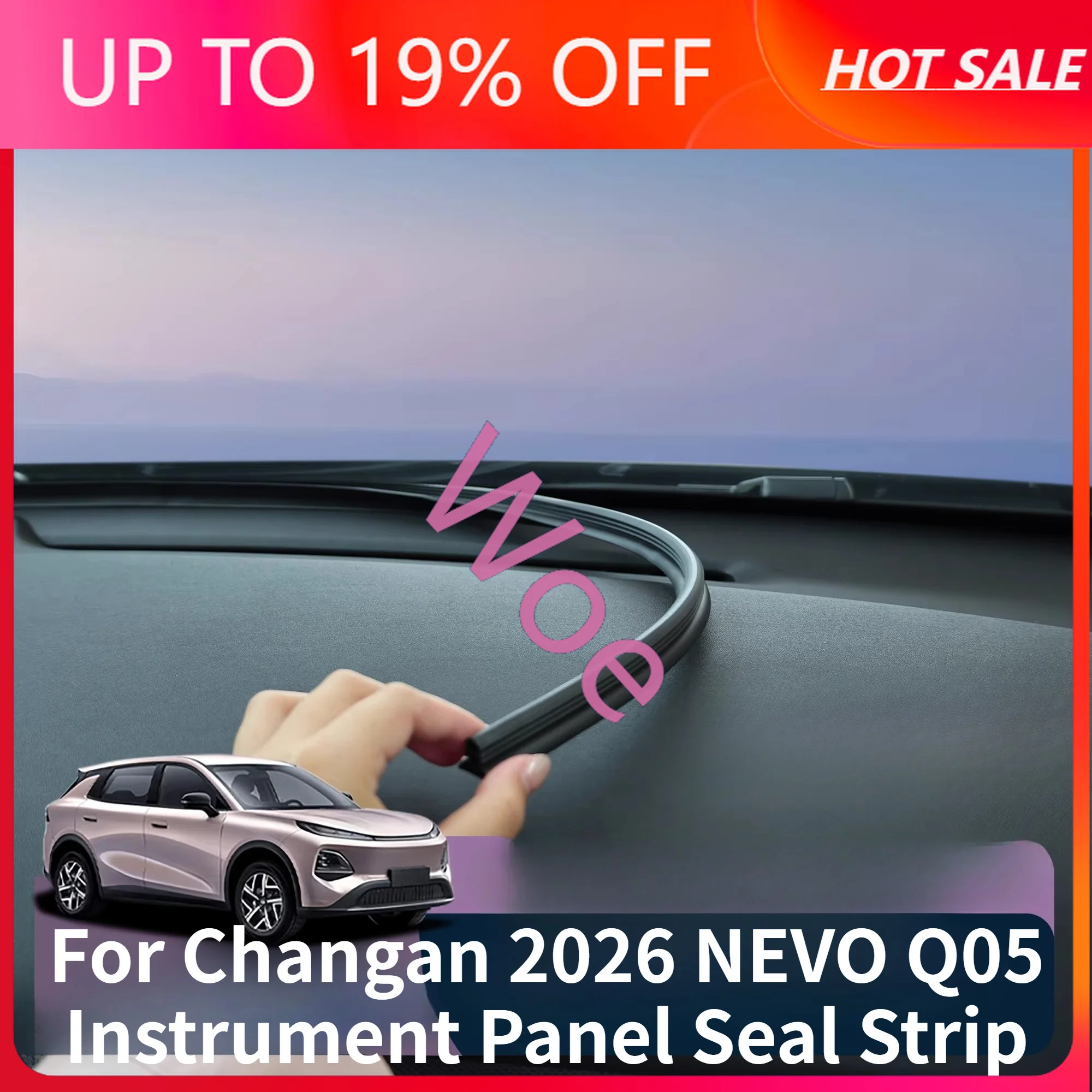 Woe Front Gear Seal Strip For Changan NEVO Q05 2026 Noise Canceling Accessories Abnormal Sound Silencing Artifact