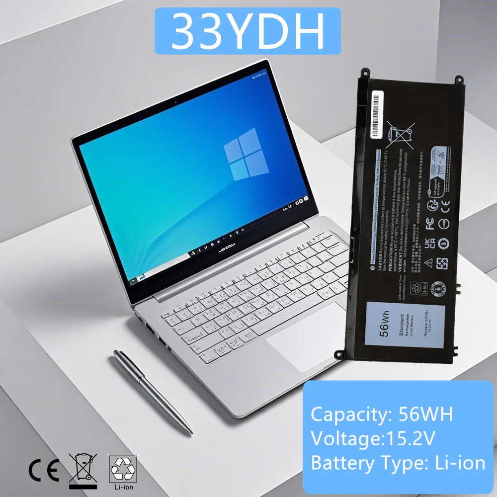 

Laptop battery for For Dell Inspiron 7577 7588 7773 7778 7779 7786 3490 3580 3590 G3 15 3579 5587 17 3779 33YDH For Vostro 7570