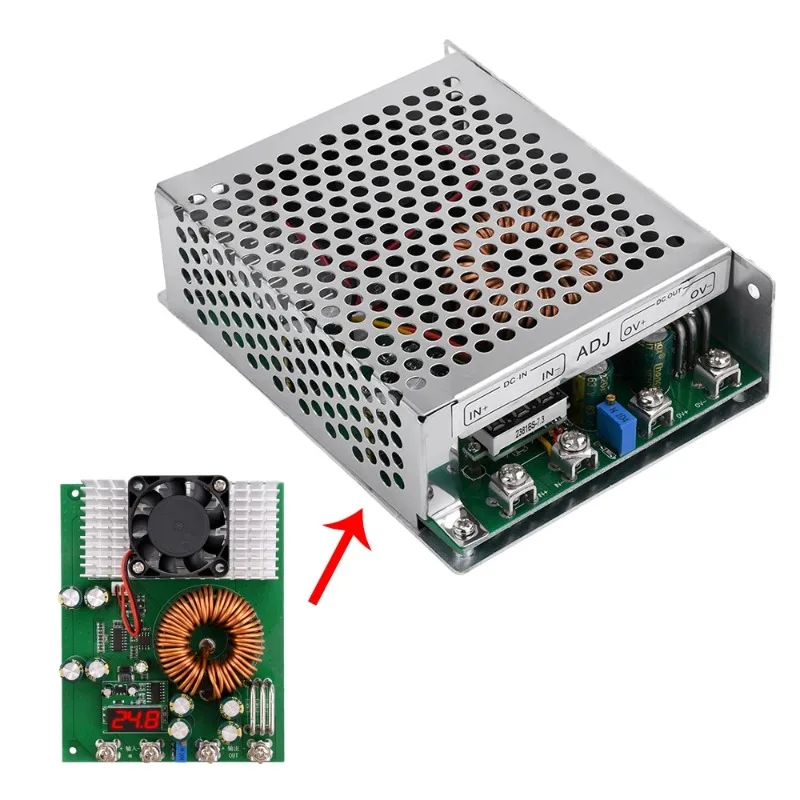 1000W 50A DC-DC Buck Converter DC 25V-90V Adjustable Step Down Power Supply Module With Digital Display Wide Voltage Regulators
