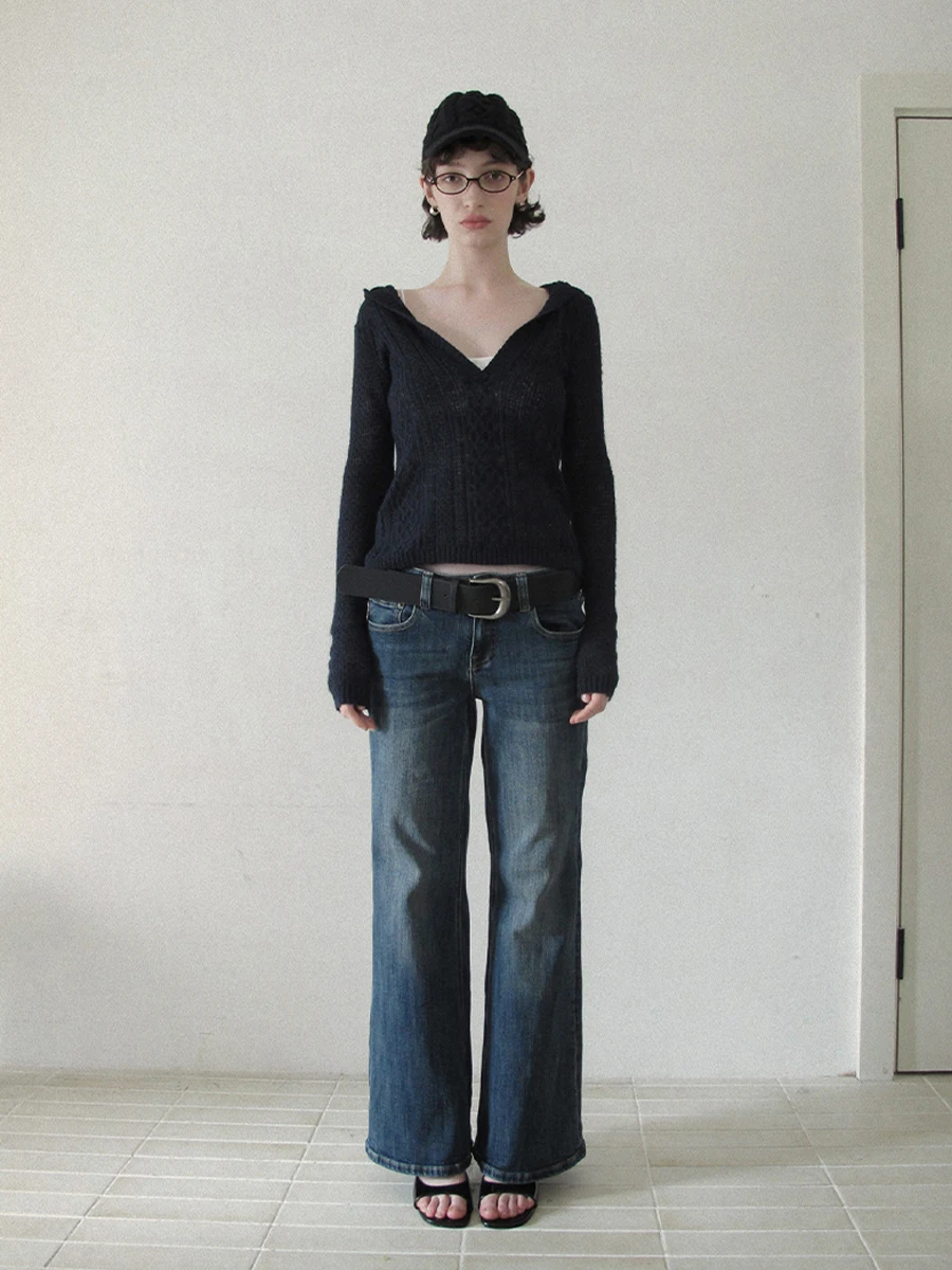 

Женские джинсы Deep Blue с низкой посадкой, прямые, осенние, винтажные, облегающие, длинные брюки, повседневные, на молнии