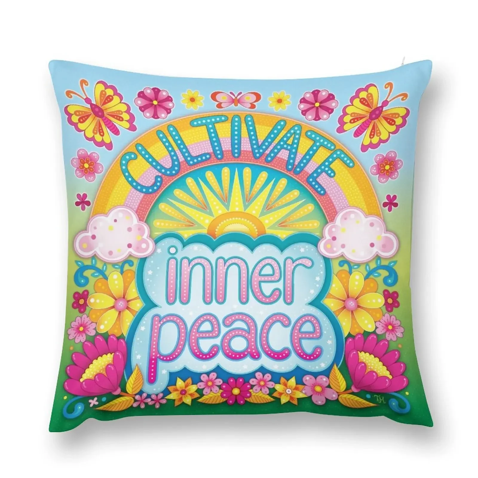 Cultivate inner peace Throw Pillow Christmas Pillowcase Pillow Cases Decorative pillow