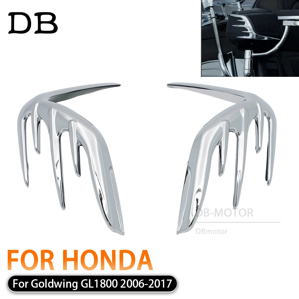 

Motorcycle Chrome Passenger Speaker Trim Accents For Honda Goldwing GL1800 Gold Wing GL 1800 2006 - 2017 Decorative Outer Parts