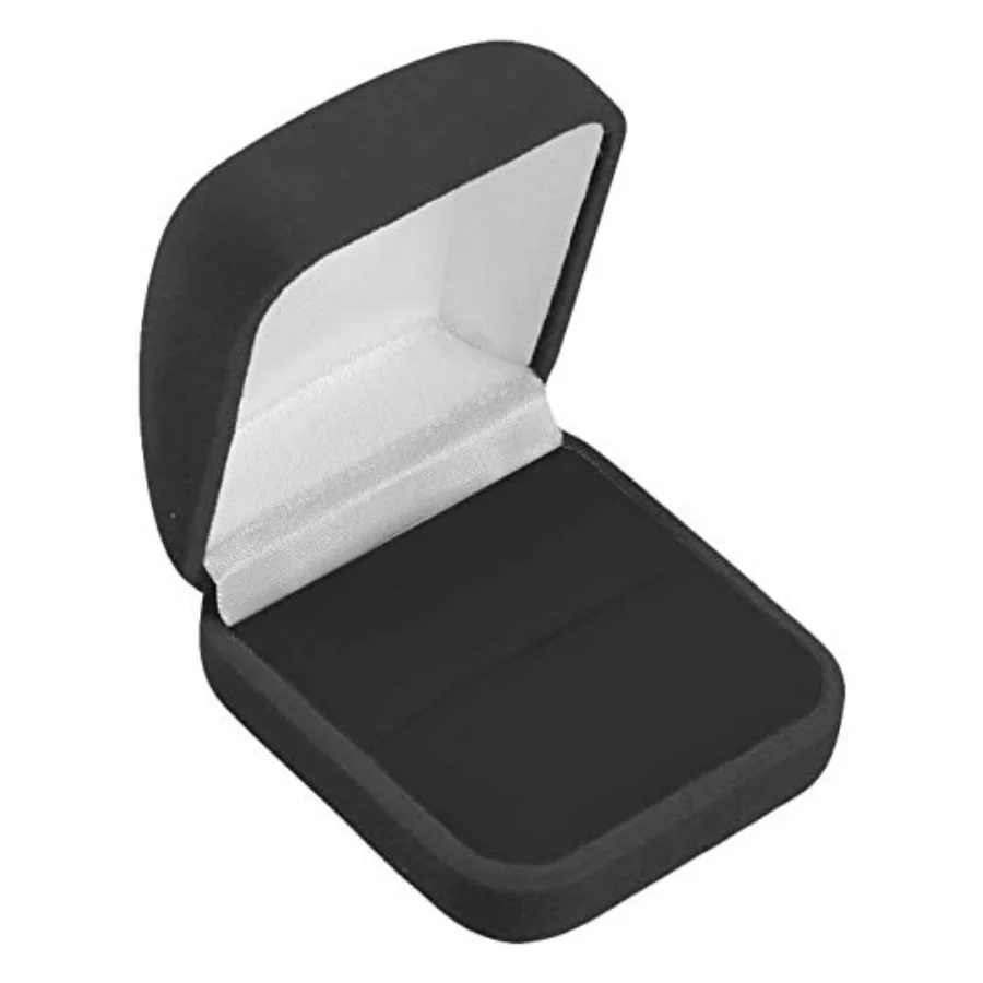 

Black Velour Ring Display Jewelry Packaging Boxes - Pack of 48