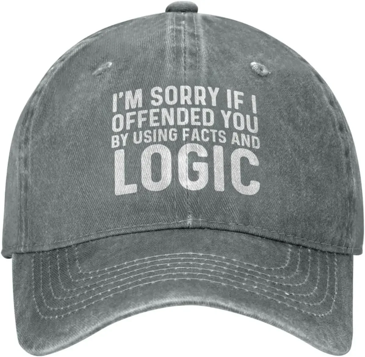 I'm Sorrys If I Offended You by Using Facts and Logic Hat Men Baseball Cap with Design Cap