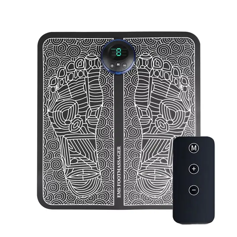 

EMS Foot Massager Remote Control Mat Physiotherapy Massager Foot Myostimulator Cervical Patch