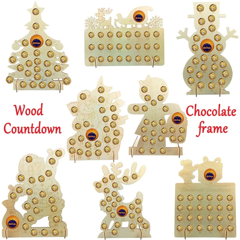 

Chocolate Rack Countdown Calendar Ornaments, Christmas Decorations Party Put, Gadgets, Accessories, Supplies, 2022, Newest Produ