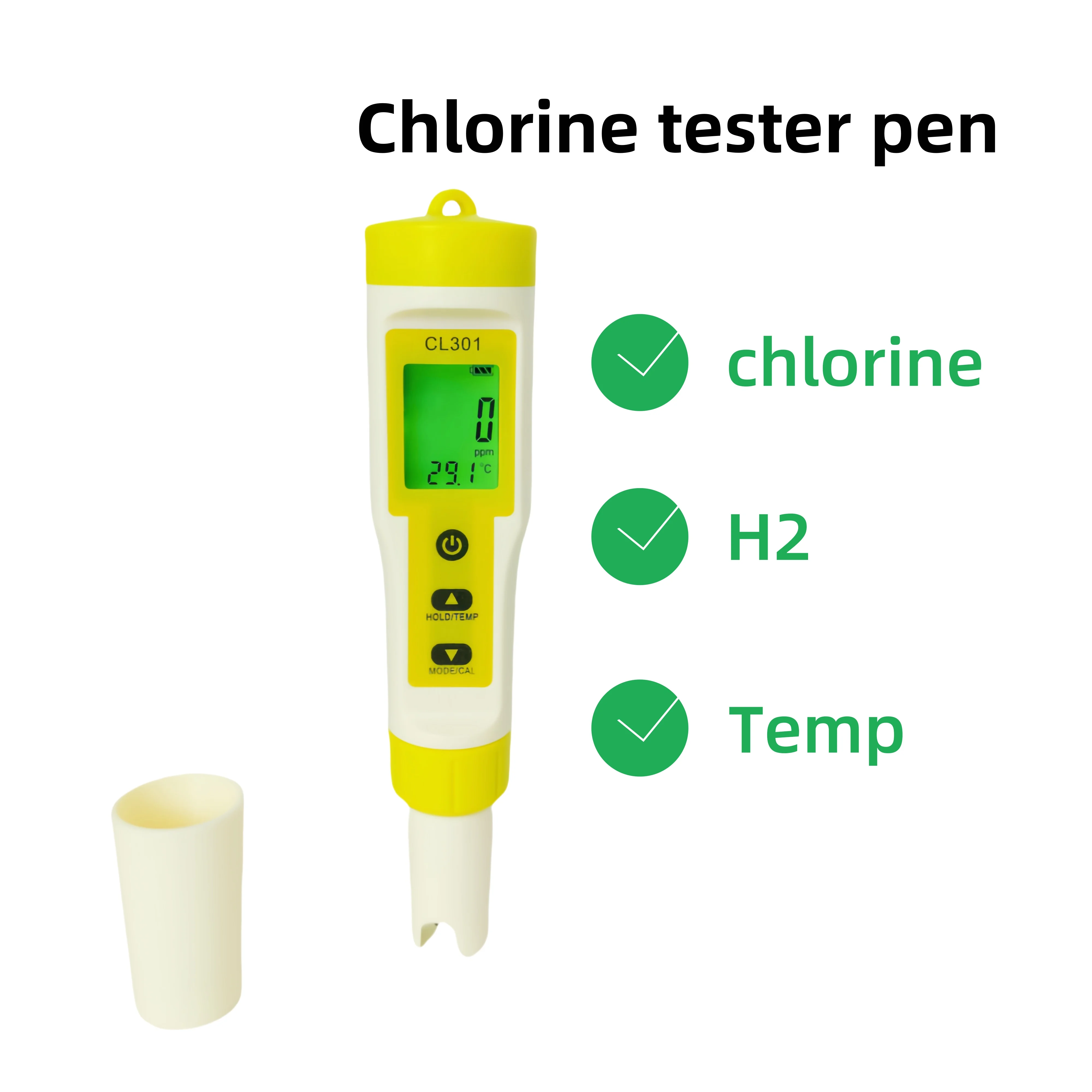 

pH Meter Water Quality Waterproof Replaceable Electrode Temperature Thermometer Aquarium Pool